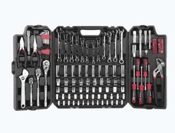 SSMELE Juego de Herramientas con 144 piezas totales. Pulgadas + Milimétricas. Presentación Maletín.