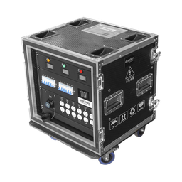 [EP-CC-10U] Centro de carga movil para instalaciones temporales con conexión TIPO socapex a 110v Y 220V | RACK 10U | EP-CC-10U