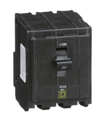 SSMELE-INTERRUPTOR TERMOMAG 3 polos, 20A, 10kA, 120/240V, enchufable Modelo:QO320