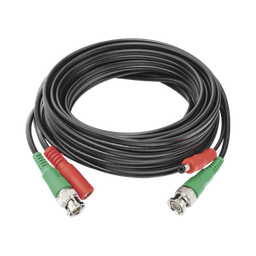 [DIY-5M-HD] Cable Coaxial (BNC RG59) + Alimentación / SIAMES / 5 Metros (16.40 Pies) / 100% Cobre / Para Cámaras 4K / Uso Interior y Exterior | DIY-5M-HD