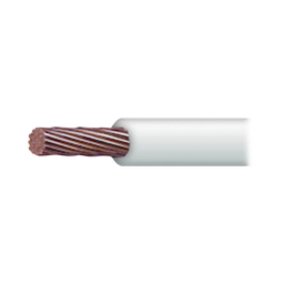 [SLY-328-WHT/100] Cable Eléctrico 18 AWG Color Blanco, Conductor de Cobre Suave. Aislamiento de PVC, Auto-Extinguible. Bobina de 100 Metros (328.08 Pies) | SLY-328-WHT/100