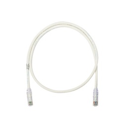 [NK6PC10Y] Cable de Parcheo UTP Categoría 6, con Plug Modular en Cada Extremo - 3 Metros (9.84 Pies) - Blanco Mate | NK6PC10Y