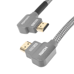 [EP-90H-2M] Cable HDMI Ángulo 90° | 2 Metros (6.56 Pies) | Alta Definición | Versión 2.0 | Alta Velocidad 18Gbps | 4K@60Hz | | EP-90H-2M