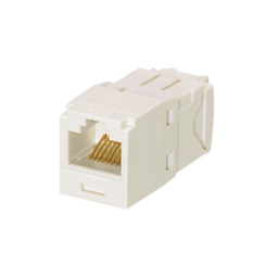 [CJ688TGAW] Conector Jack RJ45 Estilo TG, Mini-Com, Categoría 6, de 8 Posiciones y 8 Cables, Color Blanco Ártico | CJ688TGAW