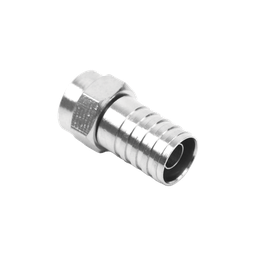 [TT-CON-535] Conector F Macho, Plegable de Doble Blindaje para cable RG-59, Cuerpo de Bronce Niquelado. | TT-CON-535