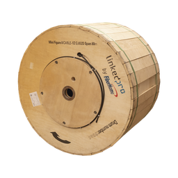 [OC-FIG8-12C/4KM] Carrete de 4 Kilómetros de Fibra Óptica Aérea Mini Figura 8, G.652D, Monomodo de 12 Hilos, Exterior, Span 80, Loose Tube | OC-FIG8-12C/4KM