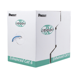 [PUC6004BU-FE] Bobina de Cable UTP 305 Metros (1000 Pies) de Cobre, TX6000? PanNet, Reelex, Azul, Categoría 6 Mejorado (23 AWG), PVC (CM), de 4 Pares | PUC6004BU-FE