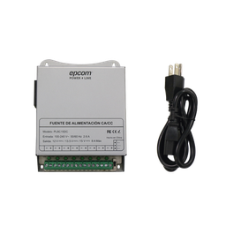 [PL-8C-15DC] Fuente de Poder Metálica / Para 8 Cámaras / Ajustables a 12 o 13.5 o 15 Vcc / 8 Amperes / Instalación en Pared. | PL-8C-15DC