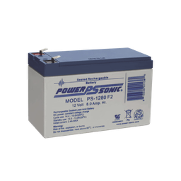 [PS-1280-F2] Batería 12V, 8AH, Para Respaldo, Tecnologías AGM/VRLA, 5 Años Vida Útil, Terminales F2, Reconocida UL | PS-1280-F2