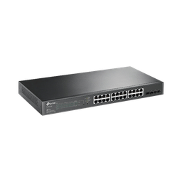 [TL-SG2428P] Switch PoE JetStream SDN Administrable 24 puertos 10/100/1000 Mbps + 4 puertos SFP, 24 puertos PoE, 250W, administración centralizada OMADA SDN | TL-SG2428P