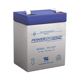 [PS-1227-F1] Batería 12V, 2.9AH, Para Respaldo, Tecnologías AGM/VRLA, 5 Años Vida Útil, Terminales F1, Reconocida UL | PS-1227-F1