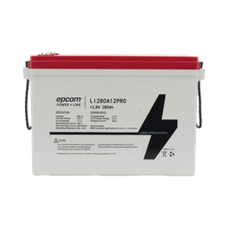 [LI280A12PRO] Batería de Litio Ciclo Profundo, 12.8 Vcc 280Ah,  6000 ciclos, LiFePO4  , Solar, Marina, Máximo 140 A de Descarga | LI280A12PRO