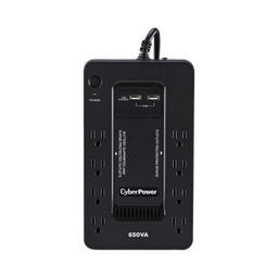 [SX650U] UPS de 650 VA/390 W, Topología Standby con Modo Ahorrador ECO, Entrada 120 Vca NEMA 5-15P, Con 8 Tomas NEMA 5-15R | SX650U