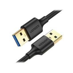 [10370] Cable USB-A 3.0 a  USB-A 3.0 / 1 Metro / Macho a Macho / Conector Niquelado / Núcleo de Cobre Estañado / Blindaje Múltiple / Velocidad 5Gbps / No Requiere Controlador / Compatible con USB2.0 Y USB 1.1 | 10370