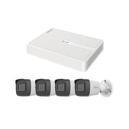 [KIPH4B/2MP] Kit IP 2 Megapixel / NVR de 8 Canales con 8 Puertos PoE  / 4 Cámaras IP Bala para Exterior | KIPH4B/2MP