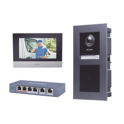 [DSKIS601-V2] KIT de Videoportero IP con llamada a App de Smartphone y Lector de Tarjetas EM / 2da Generación (Modular) / Montaje para EMPOTRAR incluido | DSKIS601-V2