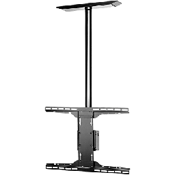 [PLCM-UNL-CP] Soporte de techo universal para Pantallas de 32" a 90" / Capacidad de Carga 68.2 kg / Patrón de Montaje hasta 600 x 400 mm / Columna de Aluminio de 36" / Inclinación Ajustable -5° a 20° | PLCM-UNL-CP