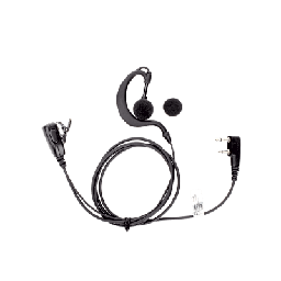 [TXEHK] Micrófono - audífono de gancho ajustable al oído con conector de dos pines para KENWOOD Y TXPRO | TXEHK