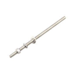 [CH-65] Kit de 10 Varillas Roscadas de 3/8 x 6.5 in, con Arandelas Planas, Arandelas de Seguridad y Tuercas. | CH-65