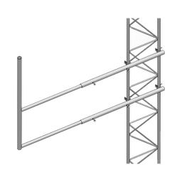 [SBL-35G] Brazo tipo "F" para tramos STZ-35G, galvanizado por inmersión en caliente. | SBL-35G