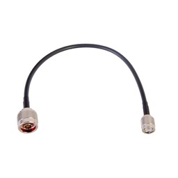 [SN-58U-TNC-30] Jumper de 30 cm (11.81 pulgadas) Fabricado con Cable RG-58U-SYS, Conector N y Conector TNC en el Otro Extremo | SN-58U-TNC-30