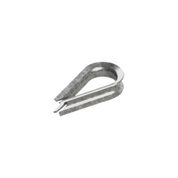 [CUELLO-14-HDG] Cuello/ Guardacabo/ Rozadera para Cable de 1/4" de Acero Galv. por Inmersión. | CUELLO-14-HDG