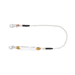 [5430-15-D] Amortiguador con Cable de Protección de  Nylon y 2 Ganchos de Seguro Doble. | 5430-15-D