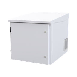 [LP-FORTE-6078-09U] Gabinete PROFUNDO hasta 705 mm  de profundidad, de Exterior de 9UR con Ventiladores y Termostato, Se envía el Gabinete Armado, (Montaje a poste o torre se vende por separado). | LP-FORTE-6078-09U