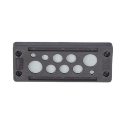 [CESU2-E10] Pasacable de 10 Orificios de Marco Rectangular, IP65, 4.41" X 1.42", para Cables no Terminados, Color Negro. | CESU2-E10