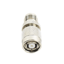 [RP-1223] Adaptador en Línea, de Conector TNC Macho Inverso a TNC Hembra, Nquel/ Oro/ Teflón. | RP-1223