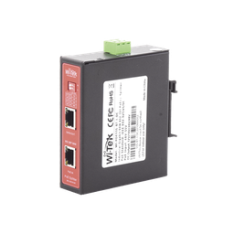 [WIPOE55SBTIDC] Splitter PoE IN hasta 90 W / Salida DC 12v/16V/24v o 48V / Carcasa metálica / Industrial soporte para riel DIN / Aplicaciones CCTV | WIPOE55SBTIDC