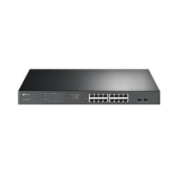 [TL-SG1218MPE] Switch JetStream de 16 puertos 10/100/1000Mbps y PoE af/at, 2 puertos SFP hasta 192W. | TL-SG1218MPE