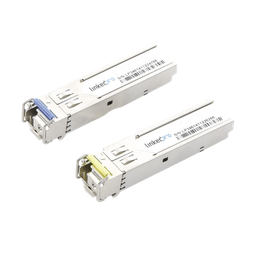 [LP-IND-SFP-BD-10G-20] Transceptores Ópticos Industriales Bidireccionales SFP+ (Mini-Gbic) / Monomodo 1270 & 1330 nm / 10 Gbps / 10GBASE / Conector LC/UPC Simplex / DDM / Hasta 20 km / 2 Piezas | LP-IND-SFP-BD-10G-20