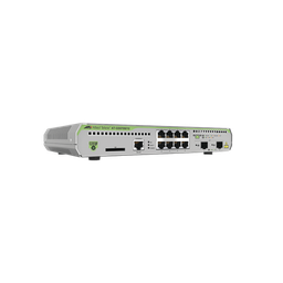 [AT-GS970M/10-10] Switch Administrable CentreCOM GS970M, Capa 3 de 8 Puertos 10/100/1000 Mbps + 2 puertos SFP Gigabit | AT-GS970M/10-10