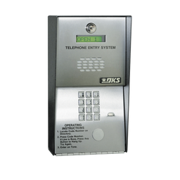 [1802-082] Audioportero Telefónico DKS Para 600 números Telefónicos / Control Para 2 Puertas / Gabinete Para Sobreponer/ Marcación a 16 Digitos / Linea Análoga o Digital | 1802-082