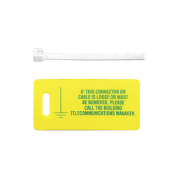 [LTYK] Kit de 10 Etiquetas Impresas para Identificación de Tierra Física, Incluye 10 Cinchos Retardantes a Flama | LTYK