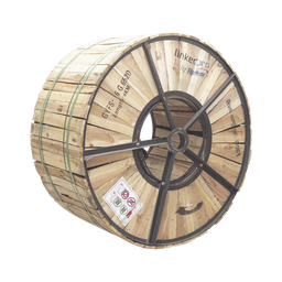 [GYFS-06C/4KM] Carrete de 4 Kilómetros de Fibra Óptica para Exterior G.652D, Armada, Monomodo de 6 Hilos, Loose Tube, Color Negro, para Instalación en Ducto Subterráneo o Enterrado Directo | GYFS-06C/4KM