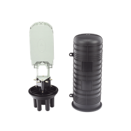 [LP-SCV-48] Caja de Distribución de Fibra Óptica Vertical Tipo Domo, 48 Empalmes (Expandible Hasta 96 Empalmes con Charola LP-SCV-48-ST), Exterior, IP68 | LP-SCV-48