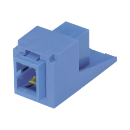 [CMSBUSCZBU] Módulo Acoplador SC Simplex, para Fibra Óptica Monomodo OS1/OS2, Tipo Mini-Com, Color Azul | CMSBUSCZBU