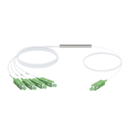 [UF-SPLITTER-4] UFiber Splitter (Divisor Óptico) PLC 1 x 4, con conectores SC/APC | UF-SPLITTER-4