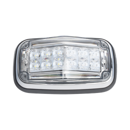 [XT1885RW] Luz de advertencia 8 X 4", Color Rojo / Claro, IP67, SAE, Ideal para Ambulancias | XT1885RW